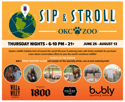 Sip and Stroll @ OKC Zoo (21+)