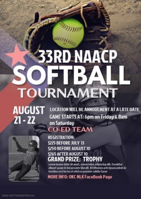 NAACP 33RD Annual Co-Ed and Men’s Softball Tournament