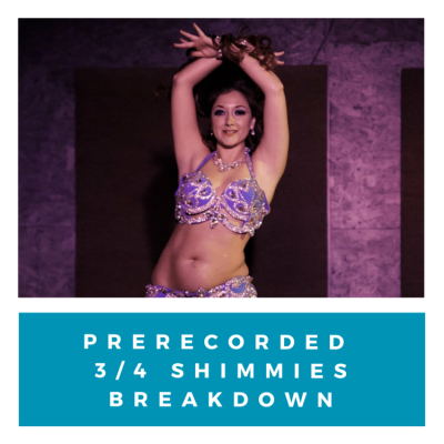 Prerecorded 3/4 Bellydancing Shimmies Breakdown