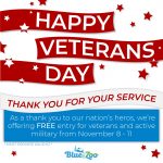 FREE Admission to Blue Zoo for Veterans and Active Military for FOUR Days!