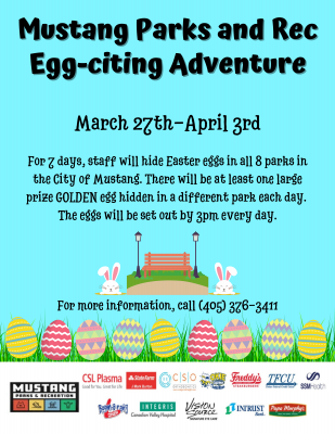 Mustang Parks and Recreation Egg-citing Adventure