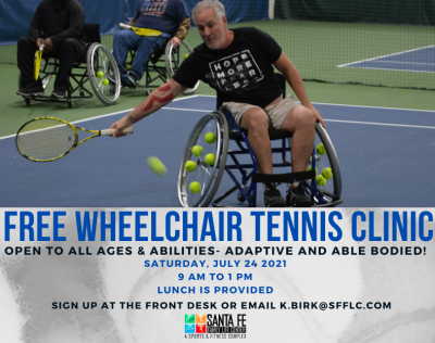 FREE Wheelchair Tennis Clinic for ALL Abilities!