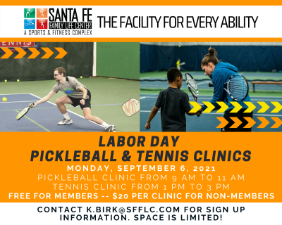 Labor Day Pickleball and Tennis Clinics
