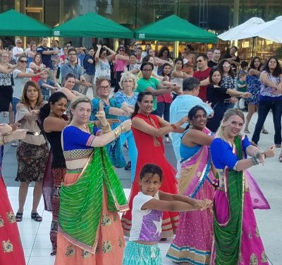 Dancing in the Garden featuring Bollywood!