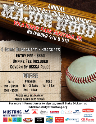 Major Wood Tournament With Mustang Parks and Recreation