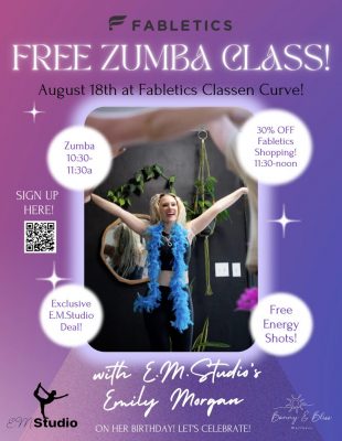 Free Zumba at Fabletics Classen Curve